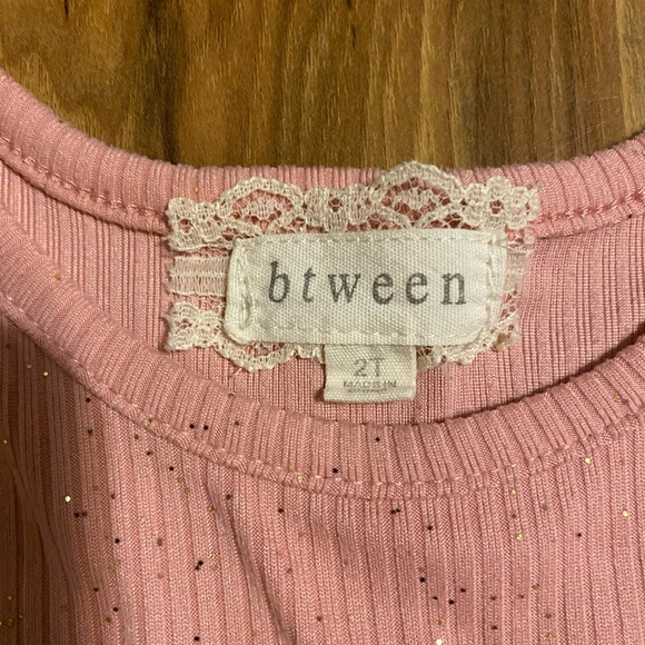 btween Girls Pink Glitter Ribbed Set - Picture 4 of 4